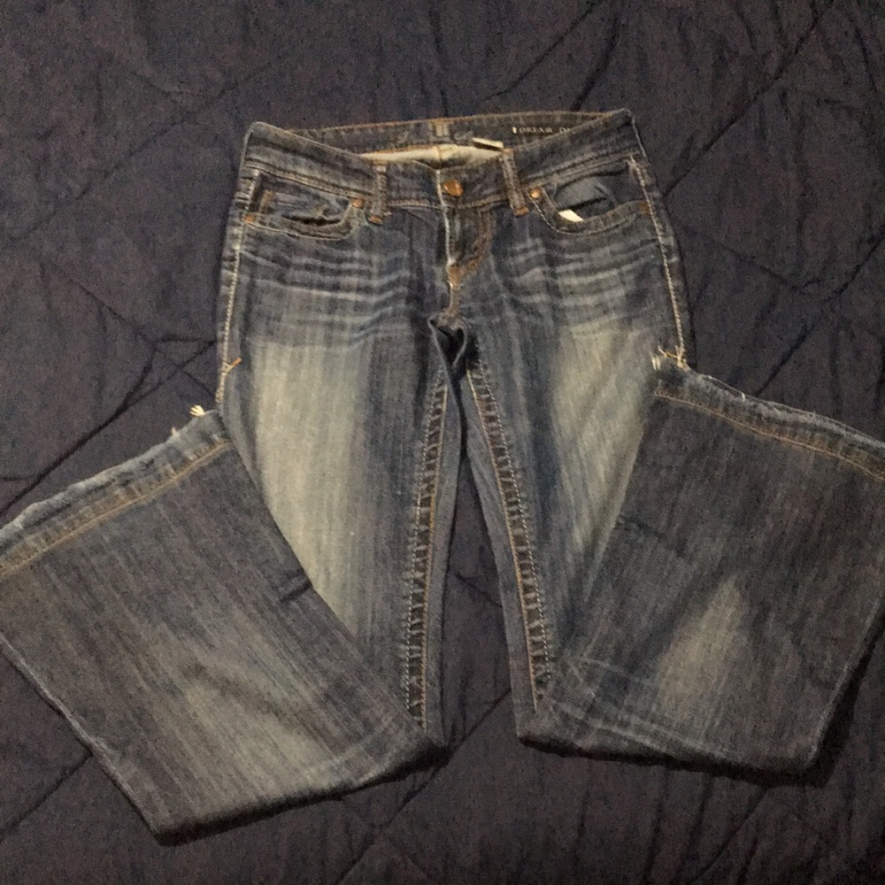 Dark Denim Wide Leg Jeans